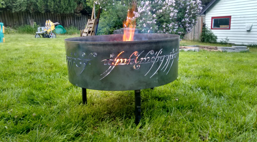 The One Fire Ring Matt Turner, Lord Of The Rings Fire Pit